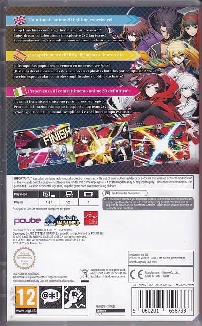 Blazblue cross tag battle - Nintendo Switch (A Grade) (Genbrug)